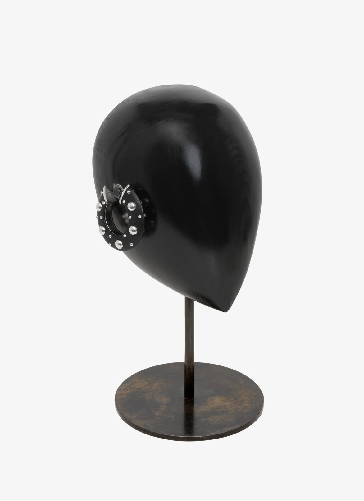 STUDDED LEATHER EARRINGS ALAÏA BLACK STUDDED LEATHER EARRINGS